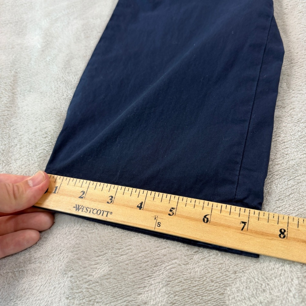 Banana Republic Aiden Chino Mens 33x30 Navy Blue Slim Fit Stretch Pants FOS-2 - Picture 10 of 11